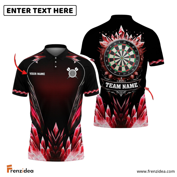 Frenzidea Darts Ice Age Personalized Name, Team Name 3D Shirt (4 Colors)