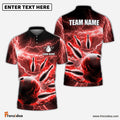 Frenzidea Personalized Name and Team Name Thunder Color Bowling Player Multicolor 3D Shirt