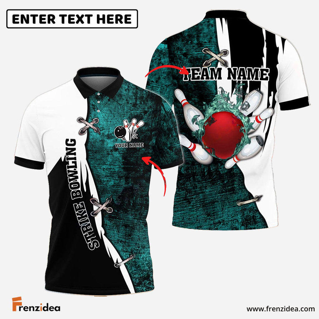 frenzidea Bowling And Pins Resurrection Fire Customized Name 3D Shirt (4 Colors)