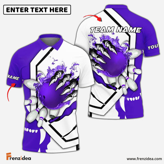 Frenzidea Bowling And Pins The Power Of The Devil Customized Name 3D Shirt (6 Colors)