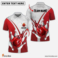 Frenzidea Flame Bowling And Pins V Multicolor Option Customized Name 3D Shirt (3 Colors)