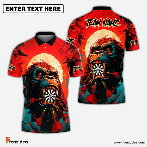 Frenzidea Darts Kong Colorful Personalized Name, Team Name 3D Shirt