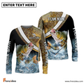 Frenzidea Walleye Fishing Skin Water Custom Name & Team Name 3D Shirts