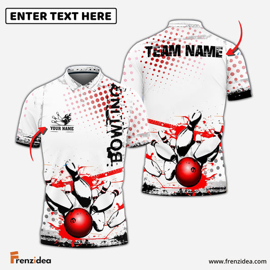 Frenzidea Bowling And Pins Back To The Time Customized Name 3D Shirt (4 Colors)