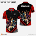Frenzidea Bowling And Pins Winner Customized Name 3D Shirt (4 Colors)