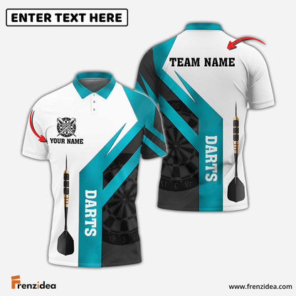 Frenzidea Darts D Personalized Name, Team Name 3D Shirt (4 Colors)