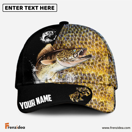 Frenzidea Personalized Walleye Fishing Classic Cap