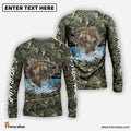 Frenzidea Panfish Fishing Camouflage Custom Name Shirts