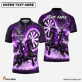 Frenzidea Darts Dark Knight Personalized Name, Team Name Shirt (4 Colors)