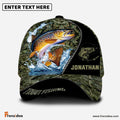 Frenzidea Personalized Trout Fishing Grass Cap