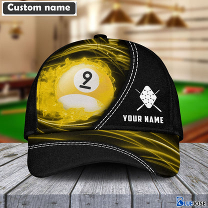 Frenzidea Personalized Ball 8 Ball 9 Black Cap