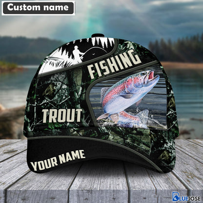 Frenzidea Green Fresh Water Personalized Fishing Classic Cap