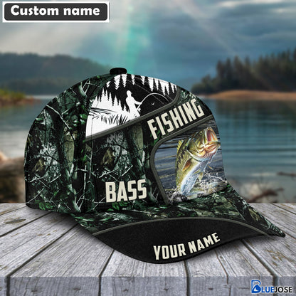 Frenzidea Green Fresh Water Personalized Fishing Classic Cap