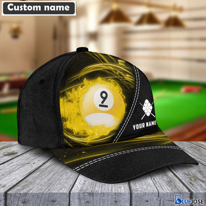 Frenzidea Personalized Ball 8 Ball 9 Black Cap