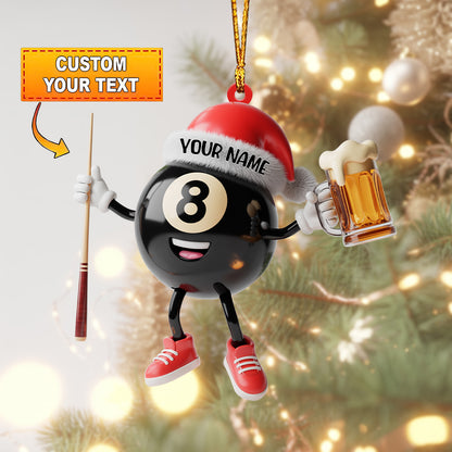 Frenzidea 8-Ball Beer Christmas Ornament
