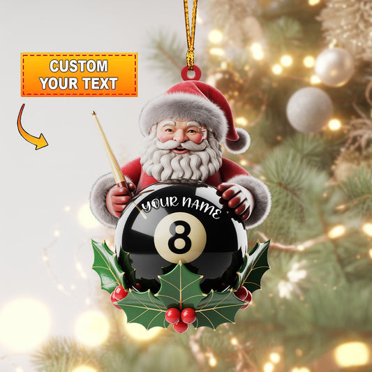 Frenzidea Santa 8-Ball Christmas Ornament