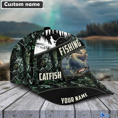 Frenzidea Green Fresh Water Personalized Fishing Classic Cap