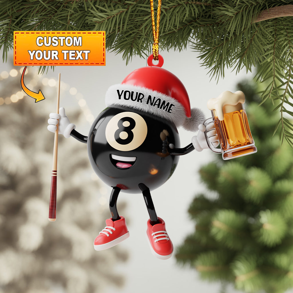 Frenzidea 8-Ball Beer Christmas Ornament