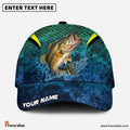 (12 Breeds) Frenzidea Vibrant Fish Scale Pattern Fishing Customized Name 3D Cap