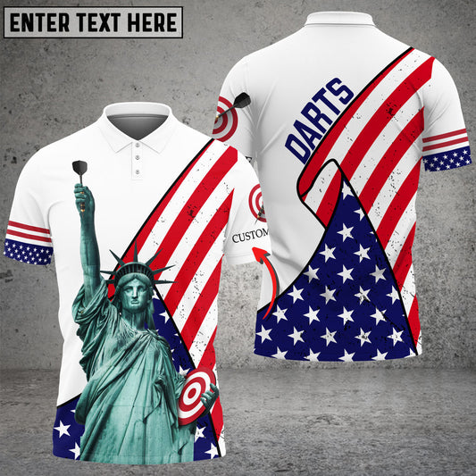 Frenzidea Dart USA Flag Personalized Name 3D Shirt