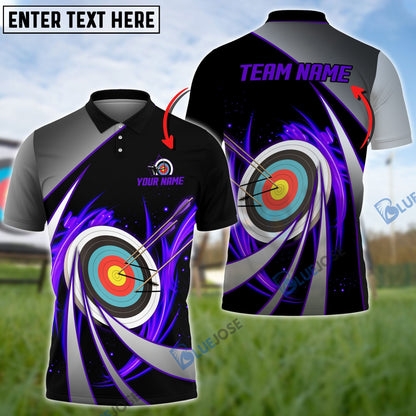 Frenzidea Flame Archery Tornado Pattern Customized Name 3D Shirt (4 Colors)