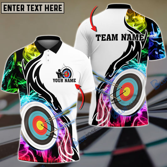 Frenzidea Archery Smoke Pattern Customized Name 3D Shirt