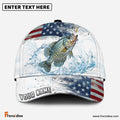 (12 Breeds) Frenzidea Patriot Fishing Hunter Customized Name 3D Cap