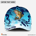 (12 Breeds) Frenzidea Water Splash Camo Fishing Strike Customized Name 3D Cap