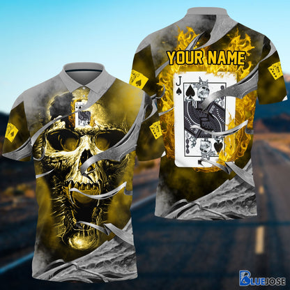 Frenzidea Jack Card In Head Personalized Name Unisex Shirt