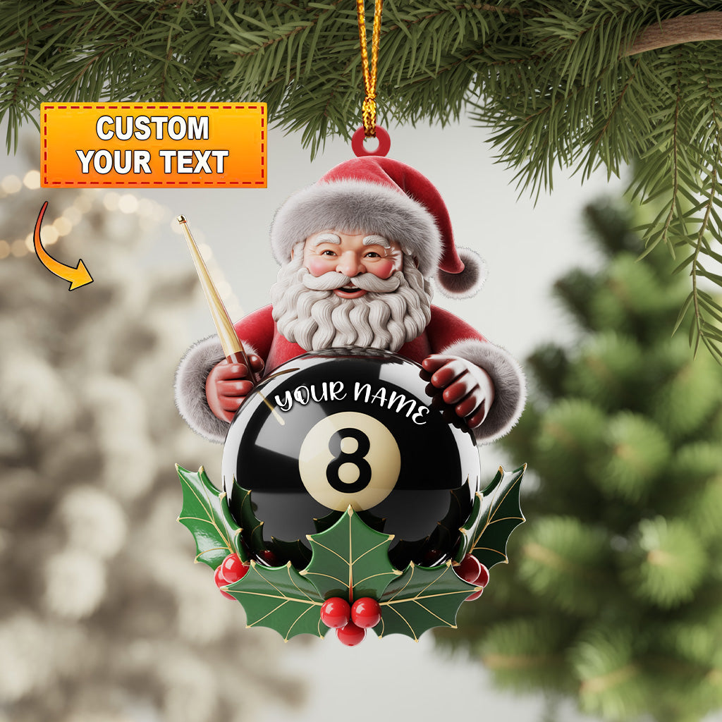 Frenzidea Santa 8-Ball Christmas Ornament