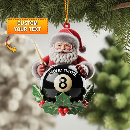 Frenzidea Santa 8-Ball Christmas Ornament