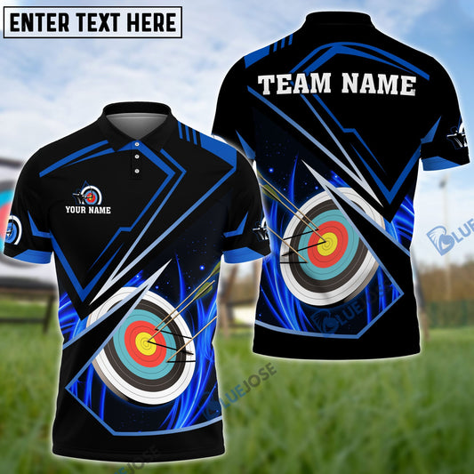 Frenzidea Archery Premium Multicolor Customized Name 3D Shirt (4 Colors)