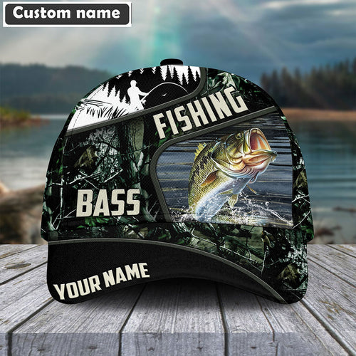 Frenzidea Green Fresh Water Personalized Fishing Classic Cap