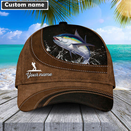 Frenzidea Custom Name Tuna Fishing Happiness Cap