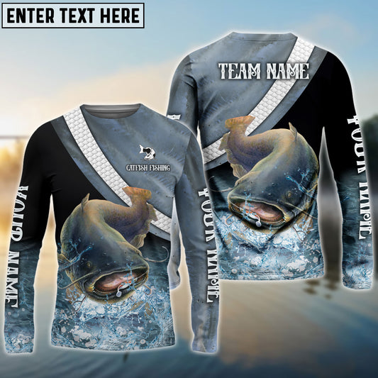 Frenzidea Catfish Fishing Skin Water Custom Name & Team Name 3D Shirts