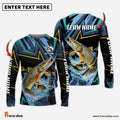 Frenzidea Pike Fishing Lightning Pattern Sport Custom Name & Team Name 3D Shirts