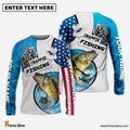 Frenzidea Customize Name Crappie Fishing Reaper Blue Water 3D Shirts