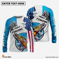 Frenzidea Customize Name Trout Fishing Reaper Blue Water 3D Shirts