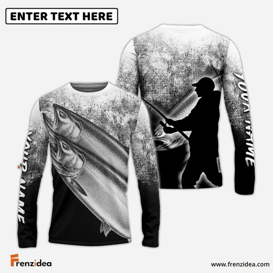 Frenzidea Customize Name King Salmon Fishing 3D Shirts