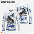 Frenzidea Customize Name Striped Bass Fishing 3D Shirts