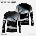 Frenzidea Chinook Salmon Fishing Customize Name 3D Shirts