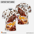 Frenzidea Bowling And Pins Blasting Dragon Customized Name 3D Shirt ( 6 Colors)