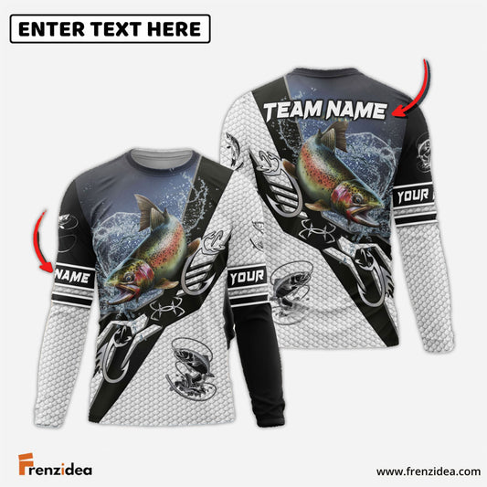 Frenzidea Trout Fishing Target Locked Custom Name & Team Name 3D Shirts