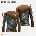 Frenzidea Catfish Fishing Leather Pattern Personalized Shirt