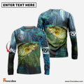 Frenzidea Crappie Fishing Blue Camo Custom Name 3D Shirts