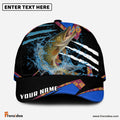 Frenzidea Pike Fishing Blue Brocade Personalized Cap