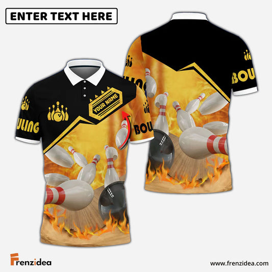 Frenzidea Custom Bowling Personalized Name 3D Shirt