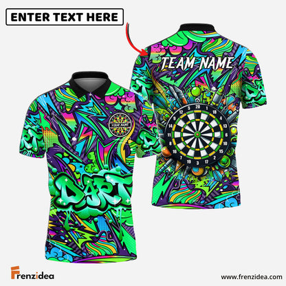 Frenzidea Darts Graffiti Gunners Personalized Name, Team Name 3D Shirt (4 Colors)