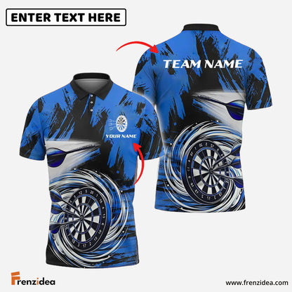 Frenzidea Darts Colorful Wave Personalized Name, Team Name 3D Shirt (4 Colors)