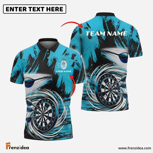 Frenzidea Darts Colorful Wave Personalized Name, Team Name 3D Shirt (4 Colors)